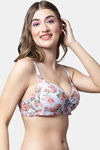 PrettyCat Padded Plunge Wired 3/4th Coverage T-Shirt Bra - Light Blue — thumbnail 4